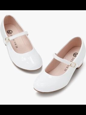 Mixit White Patent Mary Jane Dress Shoes for Kids